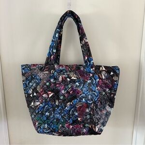 MZ Wallace Blue Jewel Print Oxford Medium Metro Tote Bag